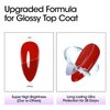 Gellen Gel Top Coat and Base Coat 2 Pcs 18ml Superior Base Coat Top Coat Set No Wipe Soak Off Ultra Glossy Top Coat Gel Nail Polish UV LED Clear Nail Polish Long Lasting for 28+ Days