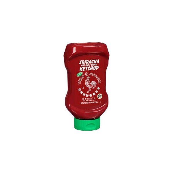 Sriracha Hot Chili Sauce Ketchup 1-20oz. Bottle Squeeze Top