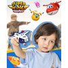 Super Wings 5" Transforming Paul Airplane Toys Vehicle, Action Figure, Plane to Robot, Suitable 3 4 5 year old Preschool Kids, Fun Plane Toys for Boys and Girls, Birthday Gifts, Blue
