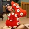 Yoholto Octopus Tentacles Plush Pillow, Tentacles Stuffed Animal, Interesting Plush Gift for Kids Adults(17.7 * 13.7in,Red)