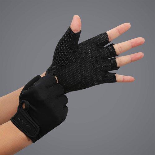 ZEROFIRE Workout Gloves for Women Men - Weight Lifting Gloves with Full Palm Protection & Extra Grip for Women Gym, Weightlifting, Weight Lift, Rowing, Exercise, Sport, Cycling.Black-Medium