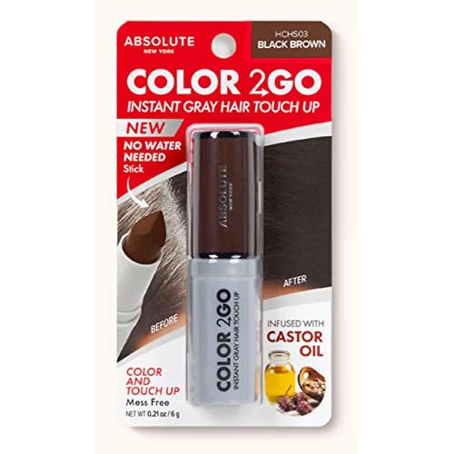 Absolute New York Color 2 Go Hair Stick Black Brown