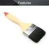 Utoolmart Paint Brushes Reusable Wooden Grip Metal Ferrule 2.5 inch Synthetic Bristle 1pcs