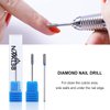 NMKL38 Electric Cuticle Clean Bit 3/32'' Carbide Drill Pointed Burr Nail Art File for Milling Machine Manicure Pedicure Cutter Tool (2.5x10)