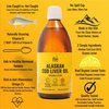 On Target Living Alaskan Cod Liver Oil Liquid | Organic Lemon Flavor 16.67 oz | Line Caught in The USA | Naturally Occurring Vitamin D | Rich in Omega 3 DHA/EPA | Non-GMO Project Certified |