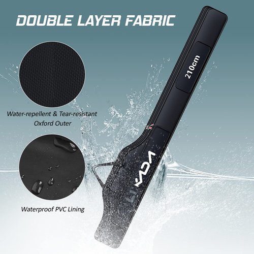 Lixada Fishing Rod Case, Portable Folding Fishing Rod Case Fishing Pole Reel Storage Bag Fishing Gears Organizer 100cm/130cm/150cm