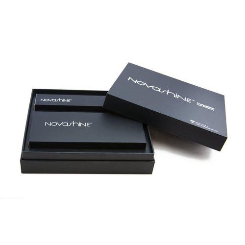 Novashine Professional Teeth Whitening Kit for Him: Advanced Blue LED Light, Concentrated Peroxide Gel, Smartphone Adapter, Travel Bag & 2-Year Warranty