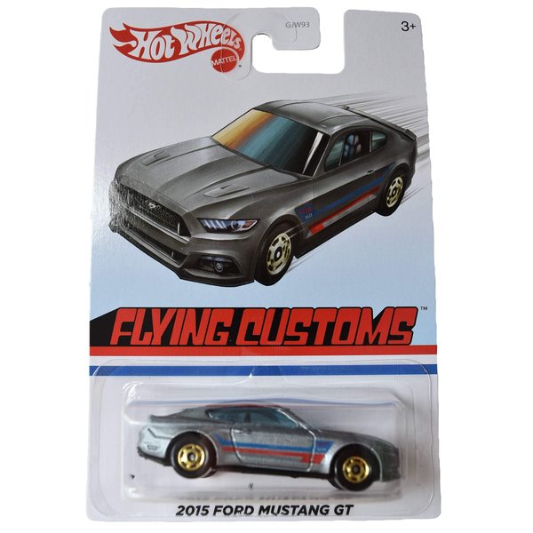 Hot Wheels 2015 Ford Mustang GT, [Silver] Flying Customs