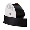 Berwick Offray 1.5" Single Face Satin Ribbon, Black, 25 Yds