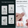 Dark Green Splash-Proof Stainless Steel Nail Clipper Set with 6-Piece Nail Clipper Set, Nail Clipper Repair Tool (Nano Glass File for Shining Nails, Dual Purpose Repair+Ear Spoon+Eyebrow Clipper+diag