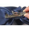Women Big Bow Barrettes Girl's Satin Hairclips Long Ribbon Hair Pins for Party, Bow Hair Clips for Women, Navy Hair Bow, Hair Accessories for Girls, Bows for Girls, Bowknot Hairpin with Long Tail