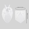 Hair Bandanas for Women Trendy Bandana Head Kerchief for Women’s Hair Cute Hair Scarf Headband White Adjustable Bandana headband for girls