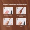Beetles Chocolate Brown Gel Nail Polish, New Attitude Gel Polish Set, 2 Color Glitter Gel Nail Polish with Base&Top Coat for DIY Series Color Trend Set
