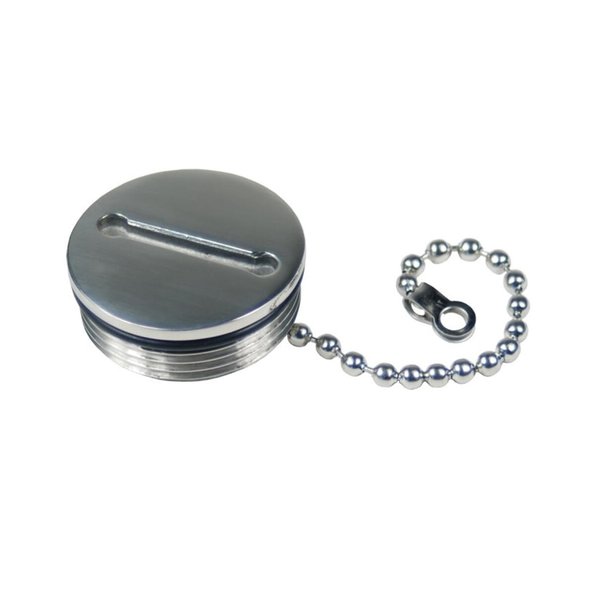 Whitecap Industries Replacement Cap and Chain-Deck Fill Replacement for Stainless Steel, 1.5-Inch