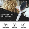 Bling Rhinestone Hair Brush Removing Tangles, Knots, Hair Massaging For Women,Girl Wet and Dry Hair (white)