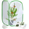 RESTCLOUD Insect and Butterfly Habitat Cage Terrarium Pop-up 24 Inches Tall with 10Pcs 10ML Floral Tubes