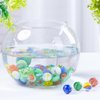 Shindel 125PCS Glass Marbles Bulk, Round Glass Beads with Marble Jar Assorted Style Kid Marbles Game Marble Run Vase Fillers