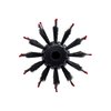 Cricket Static Free RPM 12 Row Deluxe Boar Bristle Round Hair Brush for Blow Drying, Curling and Styling Roller Hairbrush for Medium Length Hair, Facial Hair Grooming and All Hair Types