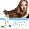 Rey Naturals Cold Pressed Coconut oil for hair and skin - 100% Pure & Natural Hair Oil (400ml) - (200ml x 2)