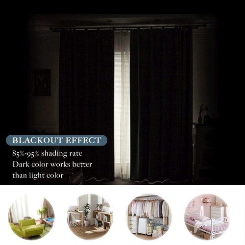 PONY DANCE Curtains 45 inch Length - Window Drapes Double Panels Home Decor Rod Pocket Curtain for Kitchen & Bedroom Privacy Protect Semi-Blackout, 42 by 45 inch, Pure White, 2 Pieces