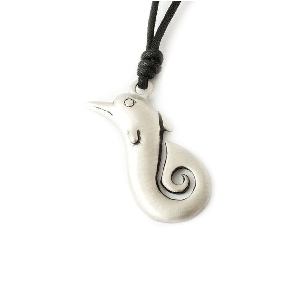 Vietguild Unique Maori Fishing Hook Silver Pewter Charm Necklace Pendant Jewelry