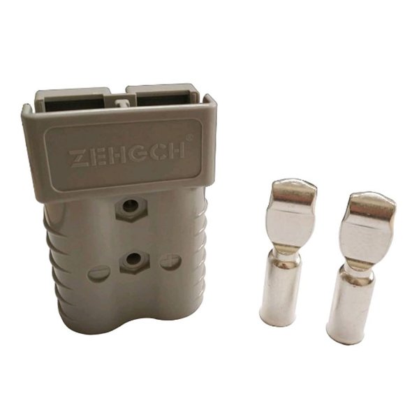 350A Battery Connector 2/0 AWG Gray 350A 600V Plug,Quick-Connector Disconnector Housing 2-Pole