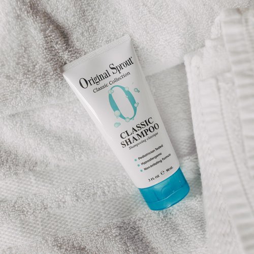 Original Sprout Classic Shampoo for All Hair Types, Sulfate Free and Vegan Shampoo, 3 oz. Bottle