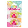 iscream Set of 2 Colorful 2" Claw Hair Clips - Choose Rainbows