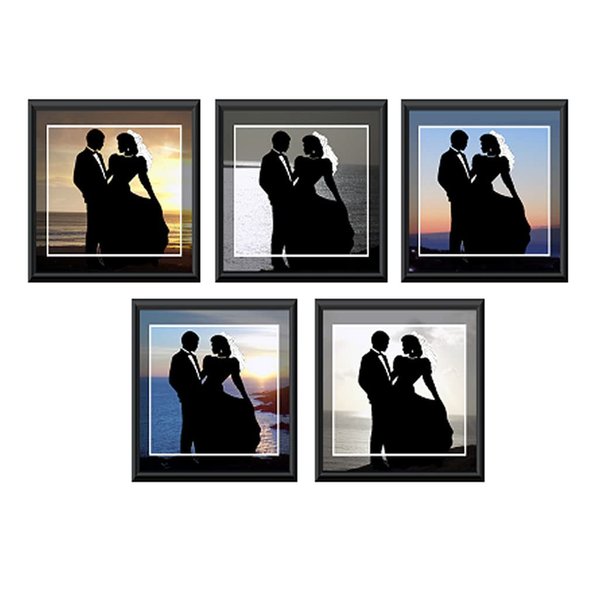 Bride and Groom Romantic Card Making Toppers Craft Embellishments x 5