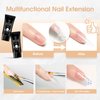 ROSALIND White Poly Extension Gel, 2 PCS 30ml White Poly Nail Gel kit Nail Builder for Opal Nail Art Decoration, Nail Thickening Poly Nail Gel Tube Easy to DIY Use Need UV Lamp