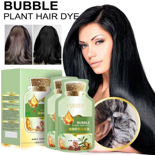 Bubble Hair Dye,Plant Bubble Hair Dye,Natural Plant Hair Dye,Bubble Plant Hair Dye,New Botanical Bubble Hair Dye 20ml 10Packs/Box (Chestnut Brown)