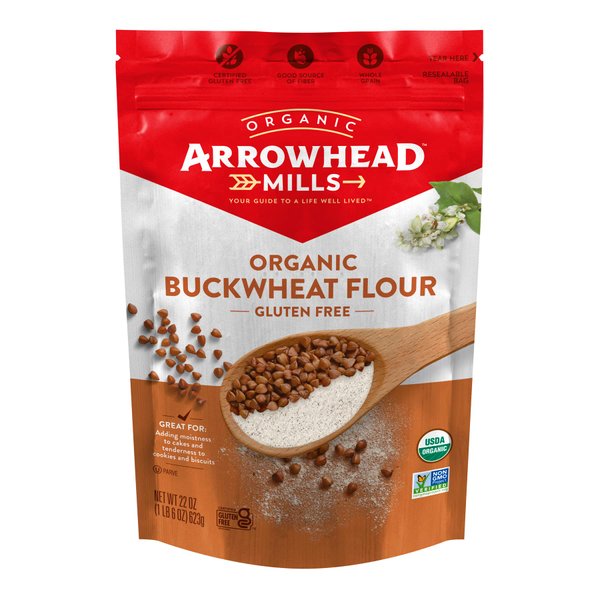 Arrowhead Mills Organic Buckwheat Flour, Gluten Free, 22 oz