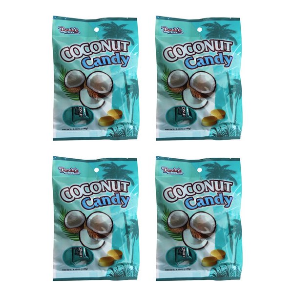 Dandy's Coconut Hard Candy, Set of 4(3.52 oz)
