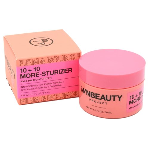 Innbeauty Project 10 + 10 Moisturizer with 10% Vitamin C + 10% Peptide Complex + Ceramides, 1.7 Ounce