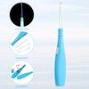 Nuanchu Tonsil Stone Remover Set, 1 Manual Pump Type Low Pressure Irrigator Oral Water Pick, 1 Tonsil Stone Remover with LED Light, 1 Stainless Steel Removal Tool and 100 Long Swab