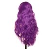 BLUPLE Purple Lace Front Wigs Long Body Wave Heat Resistant Free Part 22 Inch Synthetic Hair Replacement Wigs for Women Cosplay Party Show
