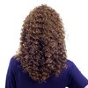 SWACC 20-Inch Long Big Bouffant Curly Wigs for Women Synthetic Heat Resistant Fiber Hair Pieces with Wig Cap (Light Dirty Brown-12#)