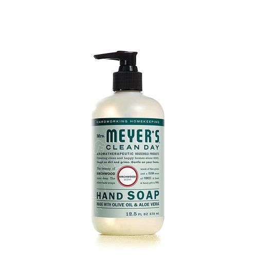 MRS. MEYER'S CLEAN DAY Liquid Hand Soap, Birch Wood,12.5 Fl Oz. (Pack of 4)