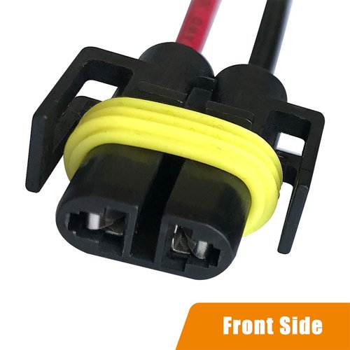 H11 Pigtail Socket Wiring Harness Female Connector for H11 H8 880 881 Headlights/Fog Lights Retrofit(Pack of 2)