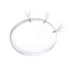 8 Pcs Easy Fan Volume Lash Pad Silicone Round Blossoming Lashes Pallet Eyelash Holder for Eyelash Extension Supplies (Clear)
