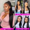 Ossilee 24 Inch 200% Density 360 Lace Front Wigs Human Hair Wigs for Black Women Straight 360 Full Lace Frontal Wigs Human Hair HD Lace Front Wigs Human Hair Pre Plucked Pre Bleached