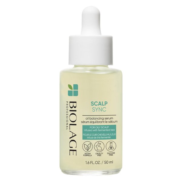 Biolage Scalp Sync Oil Balancing Serum | Absorbs & Reduces Excess Oil | For Oily Scalp | Paraben & Silicone-Free | Vegan | Cruelty Free | Lightweight Leave-In Serum For Oil Reduction