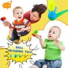 Octaday 40 Pcs Floating Blow Pipe Balls Random Color Ball Blowing Toy Balance Ball Blowing Toys for Kids Blowing Ball Party Supplies