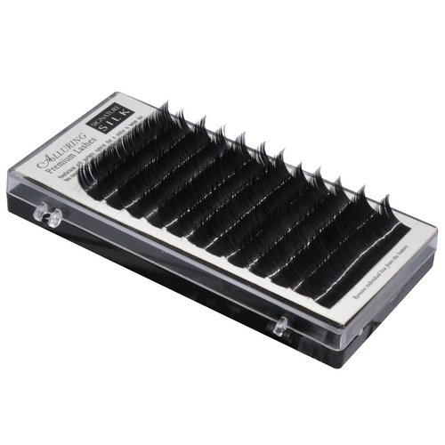 Alluring Silk Lashes B Curl 7mm-15mm 9 Sizes in 1 Mixed Tray Eyelash Extensions (B .20 x 7-15mm)
