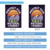 Save Our Nationals Parks, Parks Over Profits Flag Funny Banner House Eco-Friendly Holiday Flag for Outdoor Decor