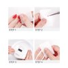 MOIBASE Pink Gel Nail Polish Remover Tools 540 PCS Lint Free Nail Wipes Cotton Pads Nail Remover Pads PA-005