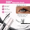LA MAESII Lash Cluster Bond and Seal Waterproof Glue for Eyelash Clusters 10ml 2-in-1 Home Use Strong Hold 72H