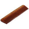 Village Handwork Handcrafted Neem Wooden Comb - for Men and Women Eco-Friendly- Great for Scalp and Hair Health - Wide Toothed Organic Comb (Brown) for detangle curls | Father's Day Special