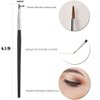 Eyeliner Brushes Set,JASSINS Fine Angled Eyeliner Brushes,Precision Gel Eye Liner Ultra Fine Bent Makeup Brush For Newbies and salon（3PCS）
