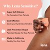 Lena Sensitive Menstrual Cup | Soft Reusable Beginner Period Cup | 12h Wear | Tampon, Pad, and Period Disc Alternative | Feminine Care Hygiene Products (Clear, Small)